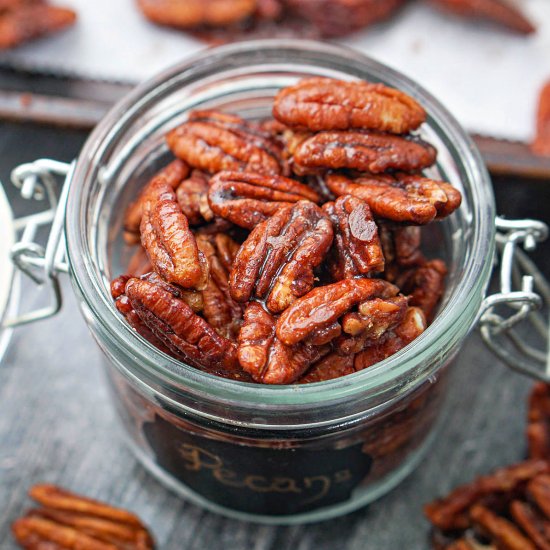 Keto Pumpkin Spice Pecans