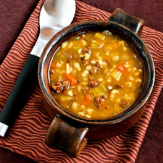 Ground Beef Barley Soup