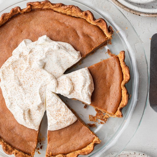 Eggless Pumpkin Pie