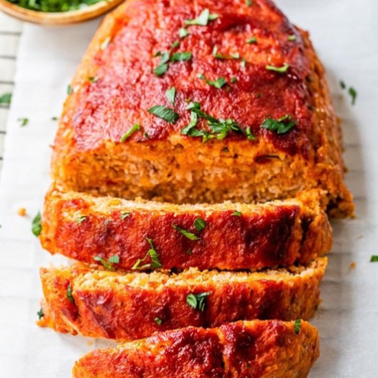 Sweet Potato Turkey Meatloaf