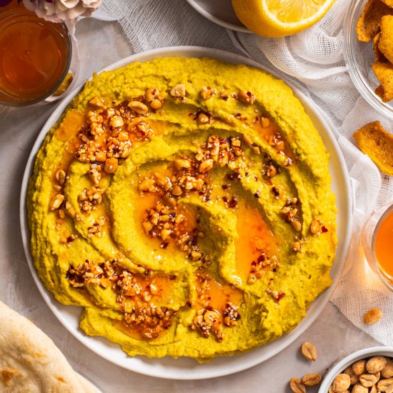 Curried Red Lentil Hummus