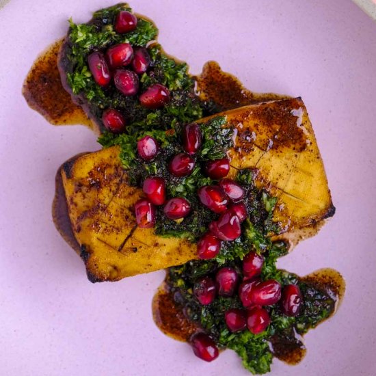 Sticky Tofu with Sumac