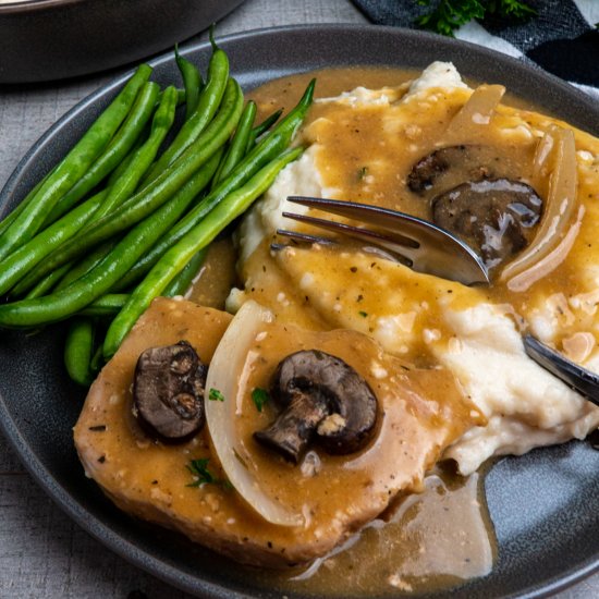 Crock Pot Smothered Pork Chops