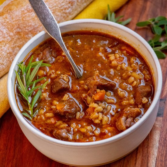 Beef and Barley Soup