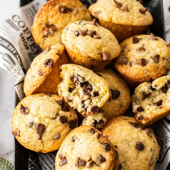 Bakery Style Chocolate Chip Muffins