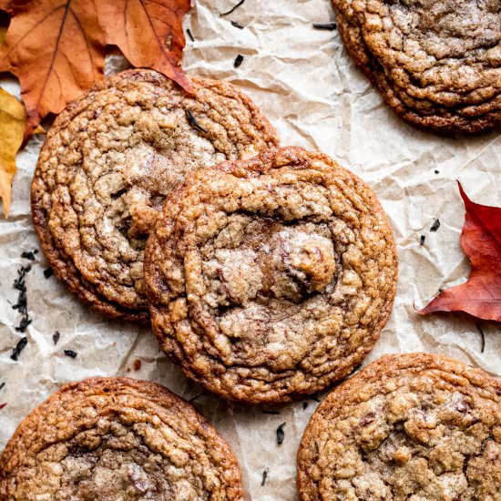 Chai Spiced Chocolate Chip Cookies