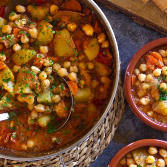 Spanish Chickpea Stew (vegan)