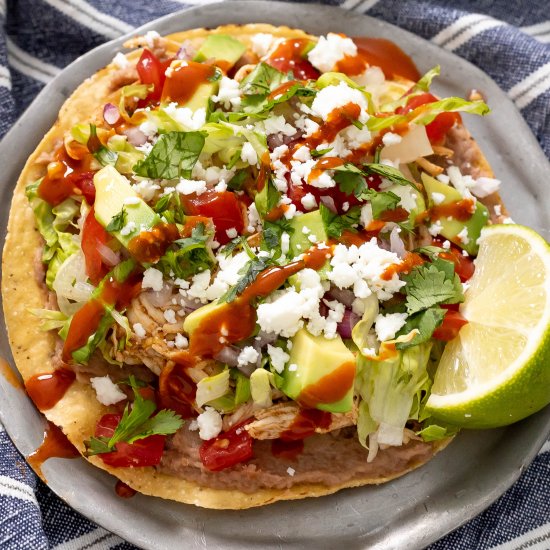 Chicken Tostadas