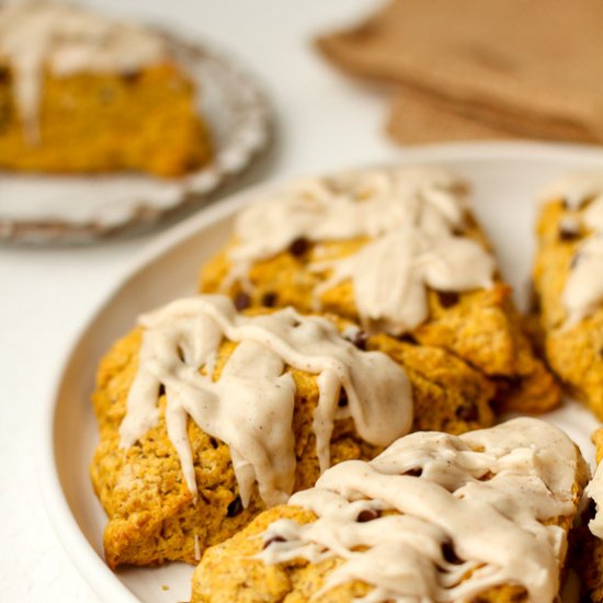 Pumpkin Chocolate Chip Scones