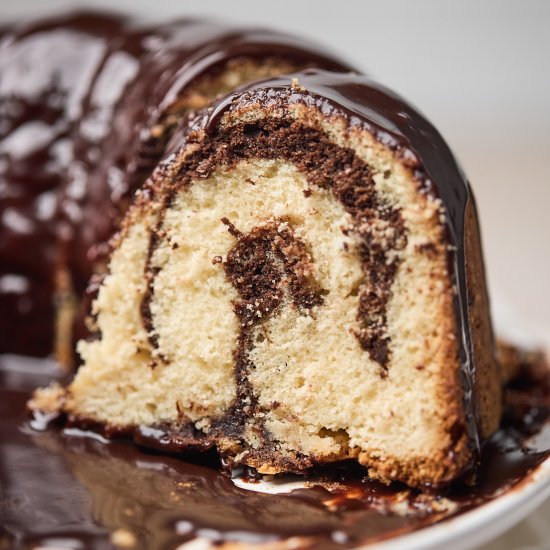 Brownie Swirl Pound Cake