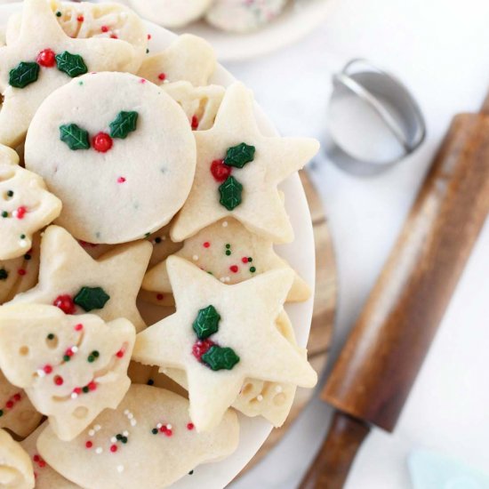 3 Ingredient Shortbread Cookies