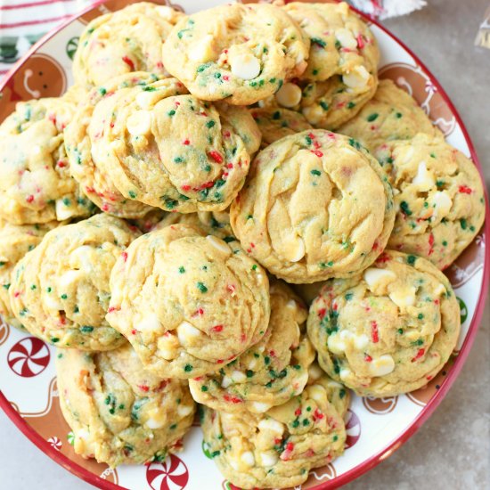 Christmas Vanilla Pudding Cookies