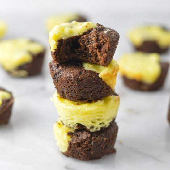 Cheesecake Brownie Bites