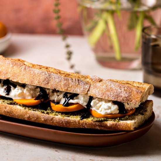 Persimmon Caprese Sandwich