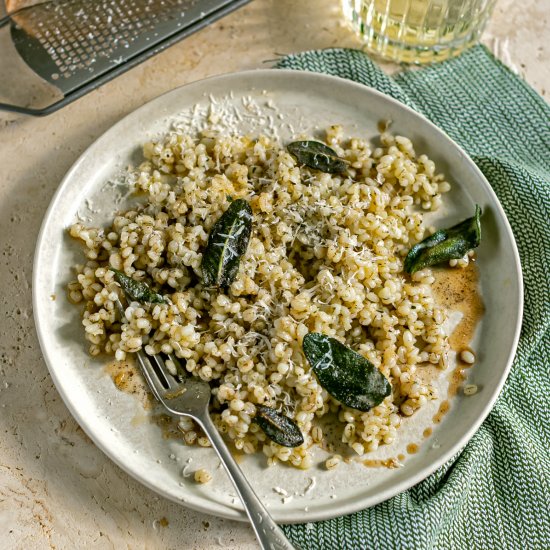 Parmesan and Sage Pearl Barley