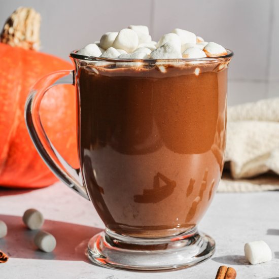 Easy Pumpkin Spice Hot Chocolate