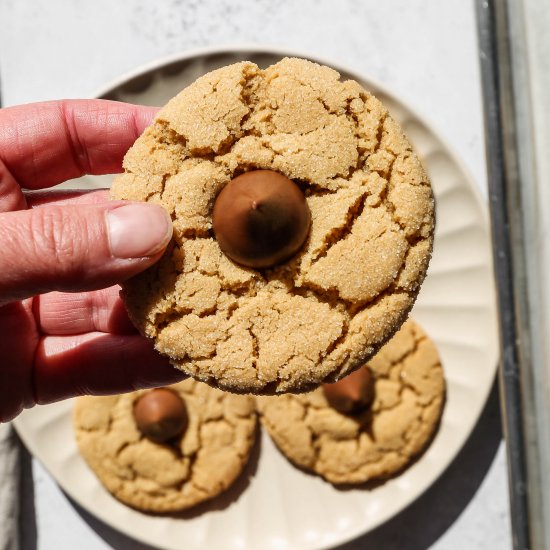 GF Peanut Butter Kiss Cookies