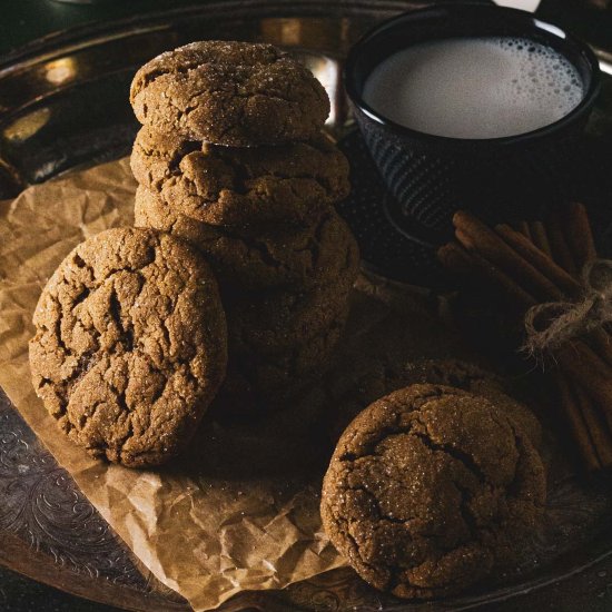 Soft & Chewy Gingerbread Cookies