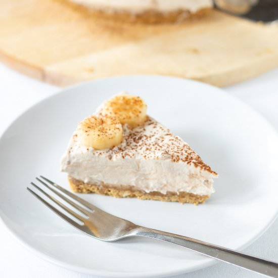 No Bake Banana Cheesecake