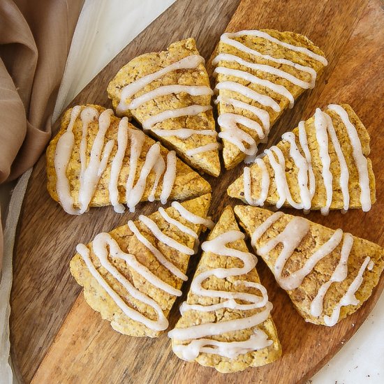 Vegan & Gluten Free Pumpkin Scones