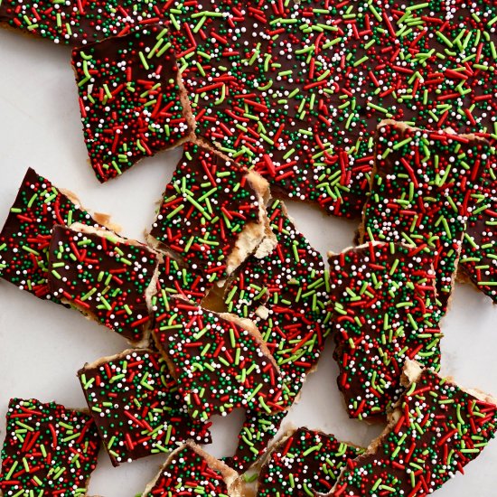 Christmas Saltine Cracker Toffee