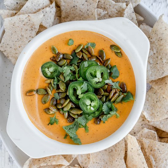 Vegan Pumpkin Queso