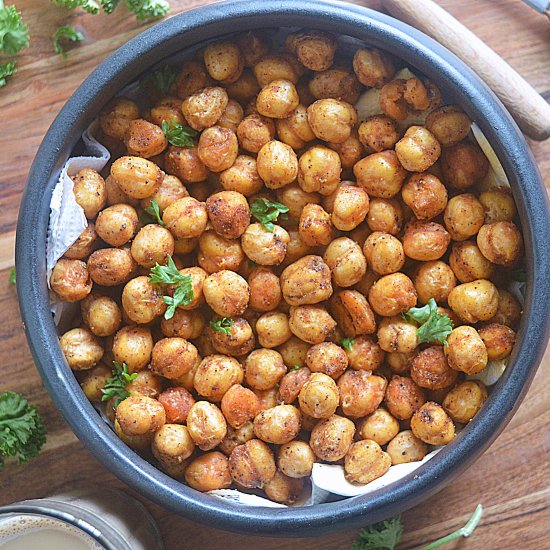 Roasted Chickpeas in Air Fryer