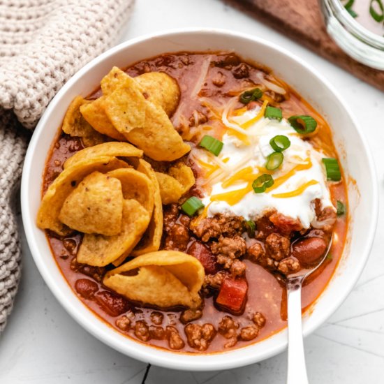 Instant Pot Frito Chili Pie