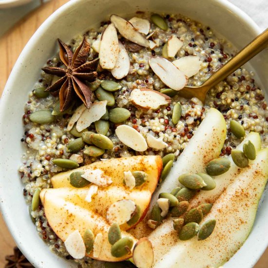 Fall Breakfast Quinoa Bowl