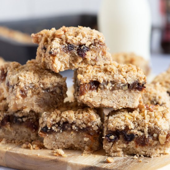 Mincemeat Crumble Slices