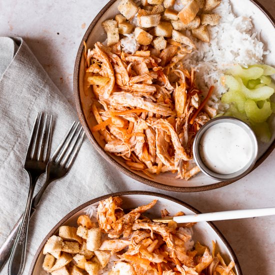 Buffalo Chicken Rice Bowl