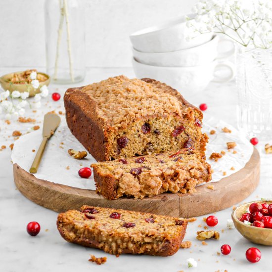 Cranberry Walnut Banana Bread