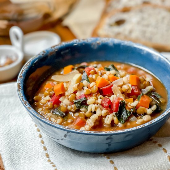 Barley Lentil Soup