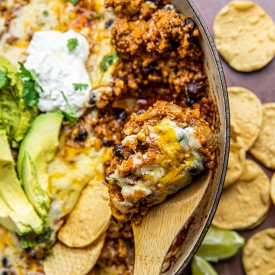 Mexican Beef and Rice Skillet