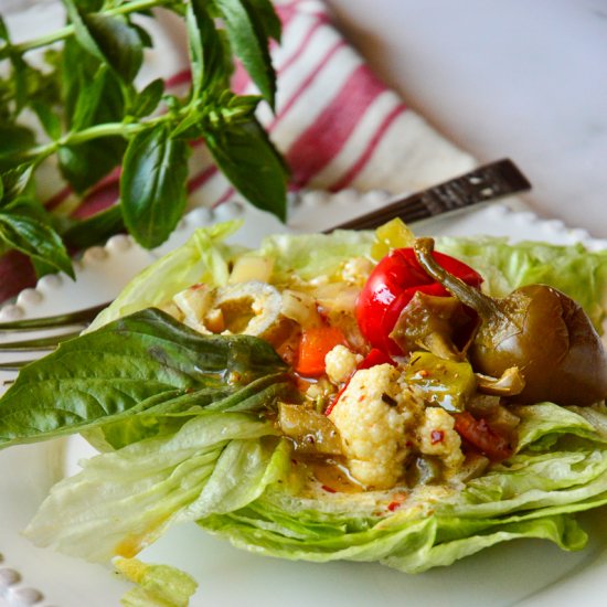 Italian Iceberg Lettuce Salad