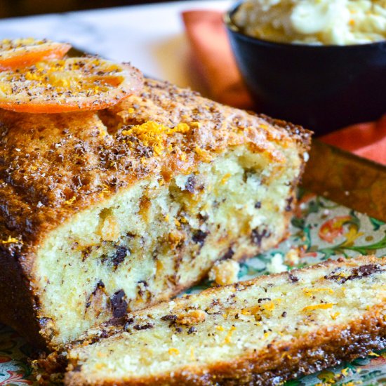 Orange Poundcake with Chocolate