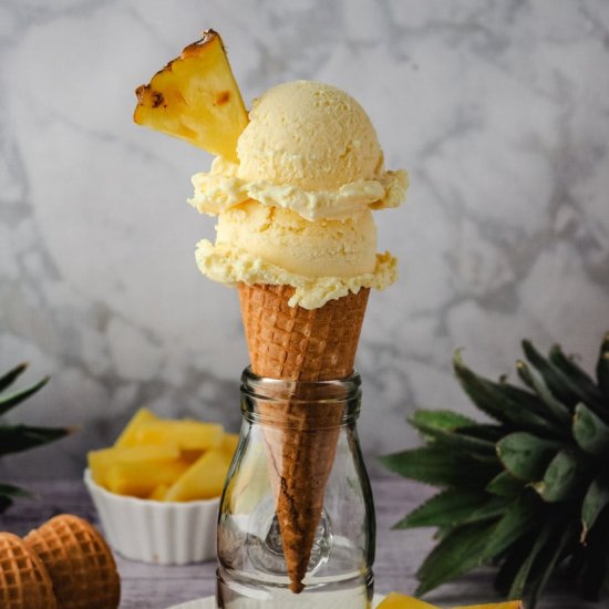 Pineapple ice cream