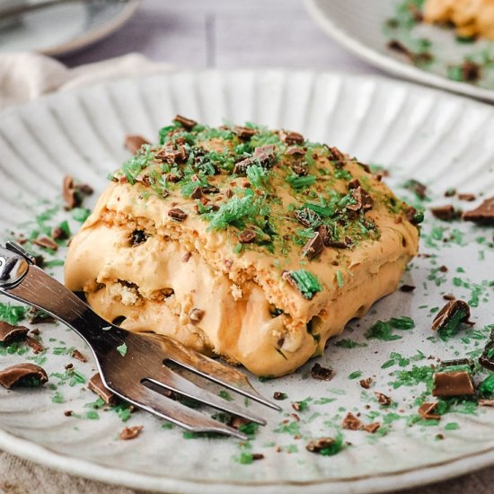 Peppermint crisp tart