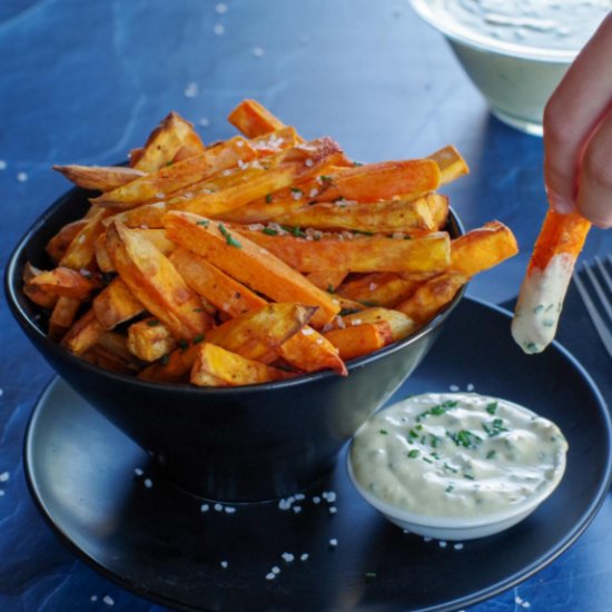 Garlic Mayo Sweet Potato Fries Dip