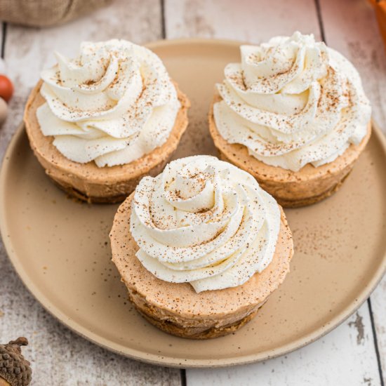 No Bake Mini Pumpkin Pies