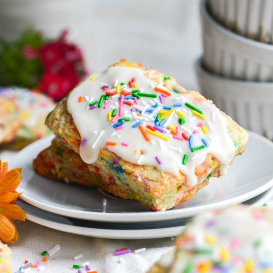 Birthday Cake Scones