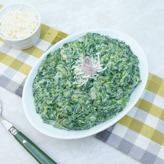 Asiago Creamed Spinach