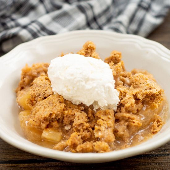 Cake Mix Apple Cobbler