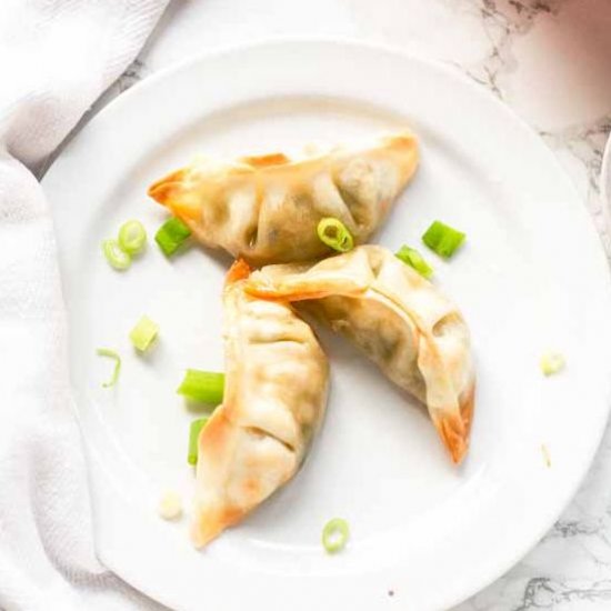 Frozen dumplings in oven