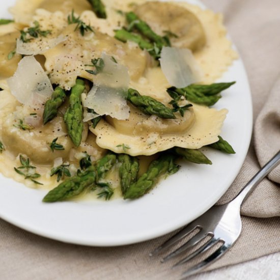 Ravioli with White Wine Sauce