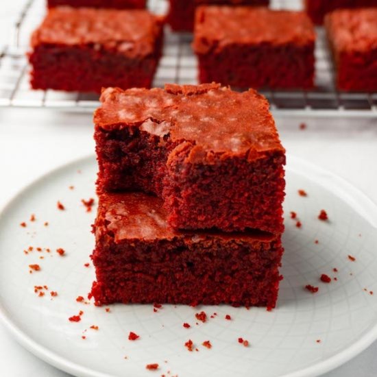 Red velvet brownies