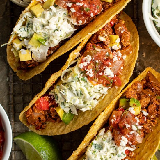 Not your average hard shell tacos