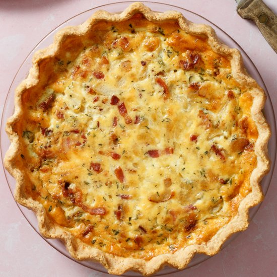 Bacon, Onion, and Thyme Pie