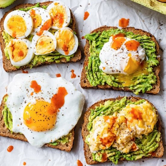 Avocado Toast with Egg – Four Ways