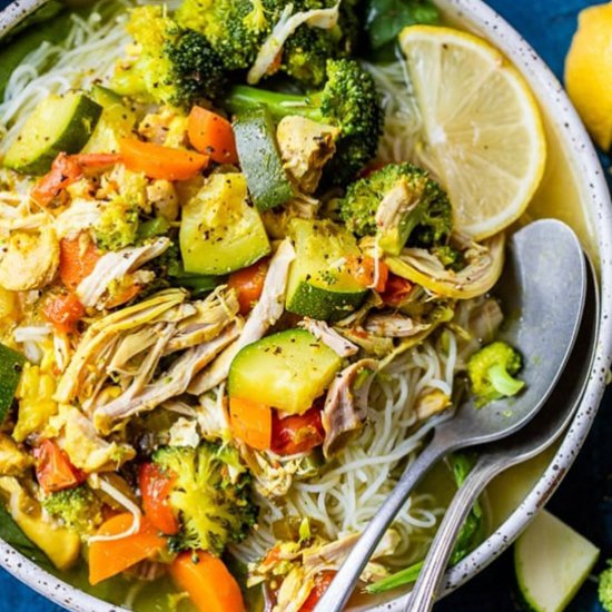 Healing Turmeric Chicken NoodleSoup